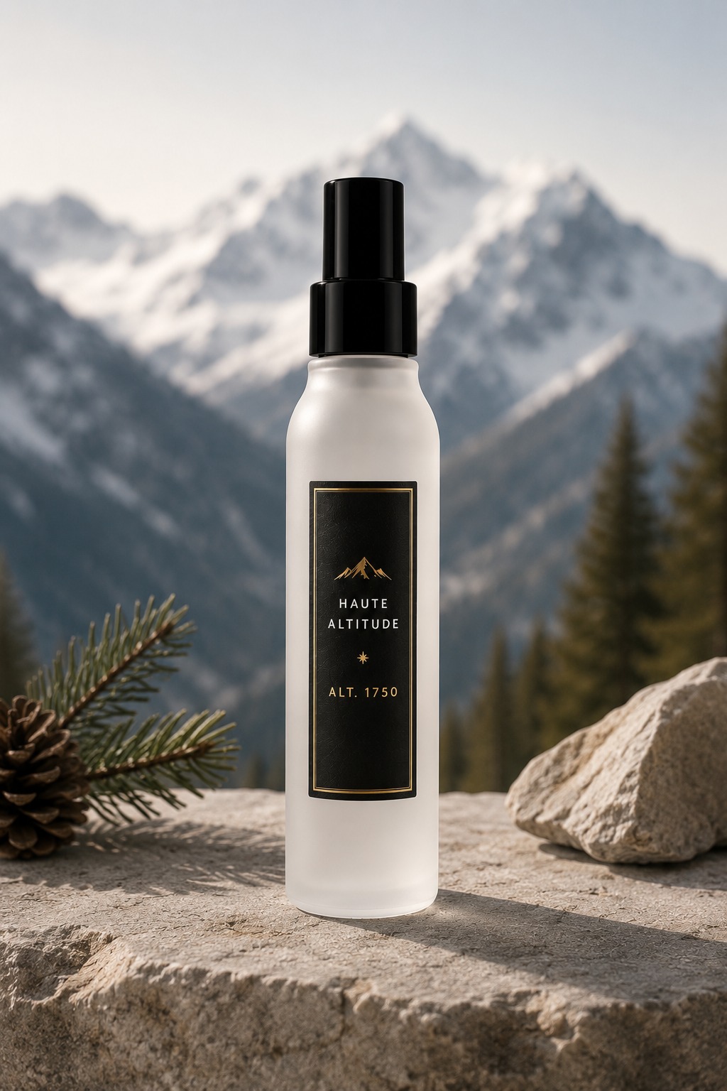 Spray Signature Haute Altitude, étiquette noire